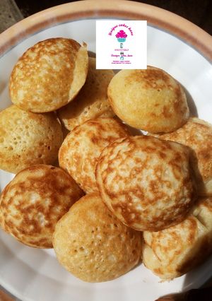 A picture of Baked scooped semovita (wainar semo).