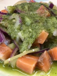 Una foto de Salmón fresco Aguachile Sonorense
