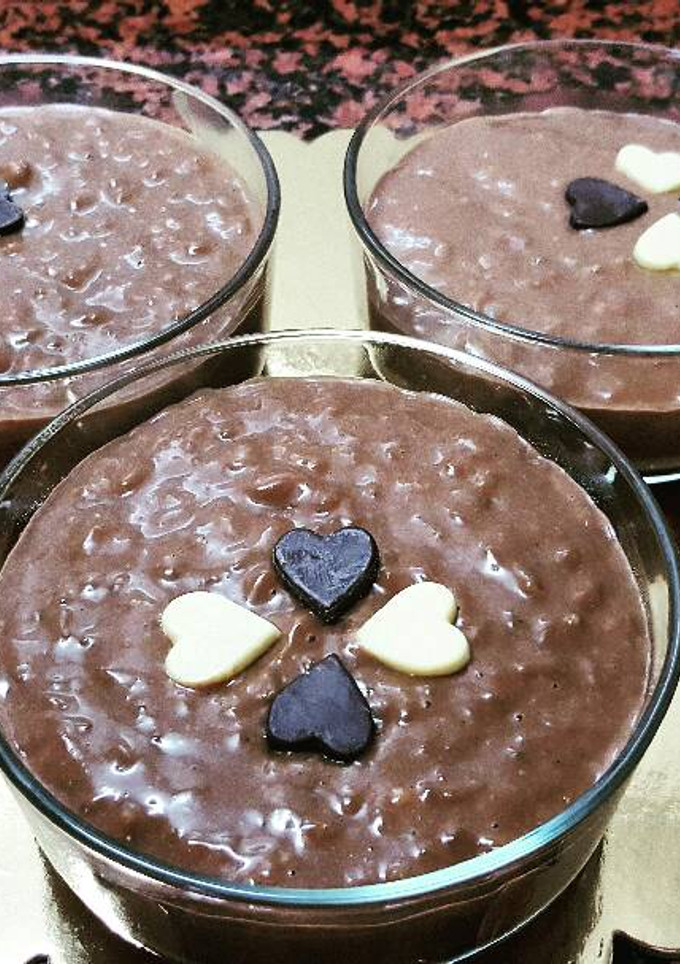 Una foto de Arroz con leche al chocolate