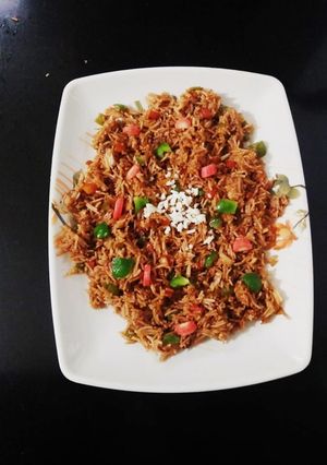 A picture of Chesse fried rice.