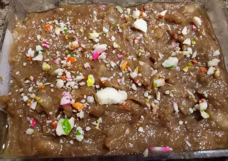 Easiest Way to Cook Yummy Mud Apple(chiku) Halwa