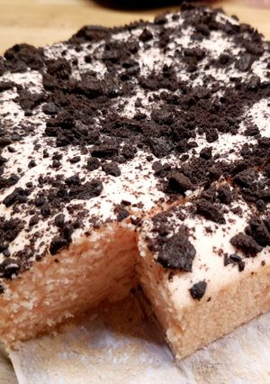 Foto resep Cake Putih Telur Strawberry Oreo