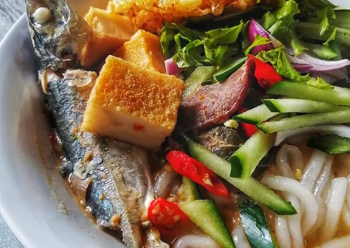 Easiest Way to Make Yummy Laksa Perak Isi Ikan