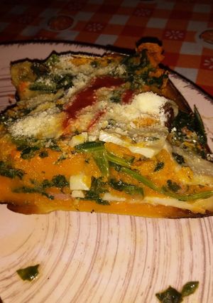 Una foto de Calabaza rellena