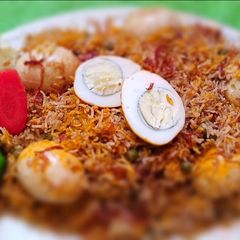 A picture of Nargisi Pulao(Egg Pulao).