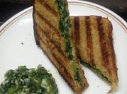 A picture of brown bread sandwich