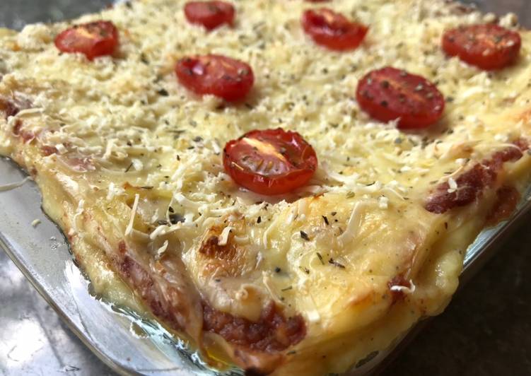 Steps to Prepare Ultimate Beef Lasagna w/ Becamel Sauce
