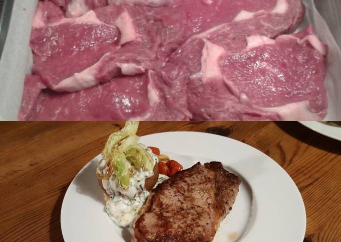 Ribeye steak recept foto