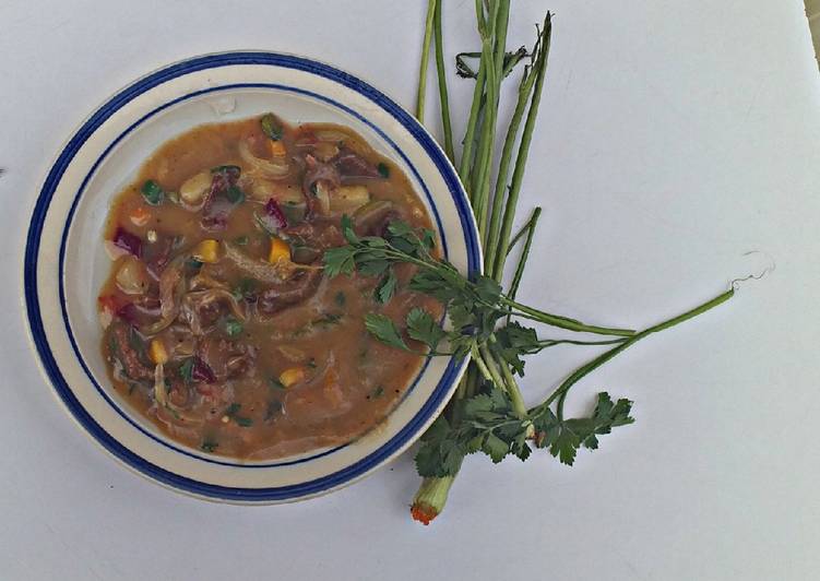 White radish and beetroot sauce