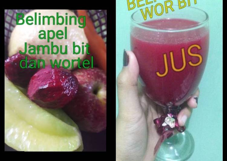 Beli jam a wor bit jus(belimbing jambu apel wortel bit)