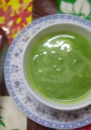 A picture of Palak soup.