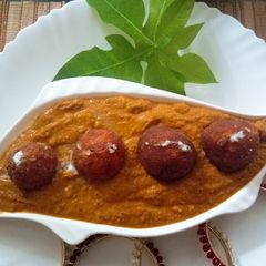 Raw Papaya kofta curry A picture of Raw Papaya kofta curry.