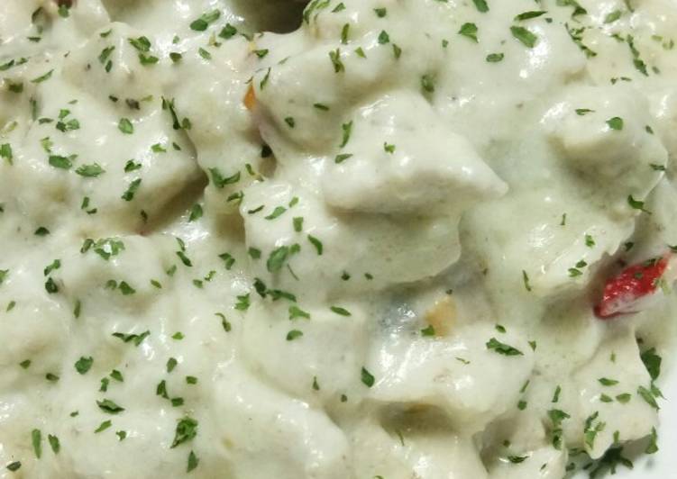 Ayam saus alfredo