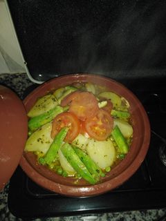 صورة لوصفة طاجين بالخضار