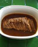 Filete en salsa de cebolla