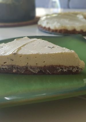 Une photo de 22• Cheesecake Spécial Été Citron vert et Menthe fraîche 🍋
