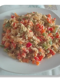 Una foto de Coliflor con vegetales