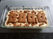 Une photo de tiramisu spéculoos