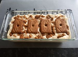 Une photo de Tiramisu au spéculoos (sans café ☕️) très facile