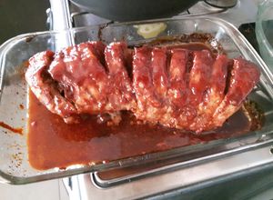 Una foto de Carre de Cerdo a la Barbacoa
