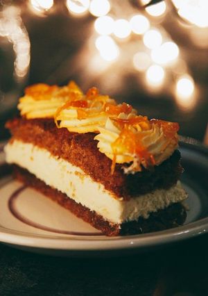 Una foto de Torta Carrot cake irresistible 🥕🍫