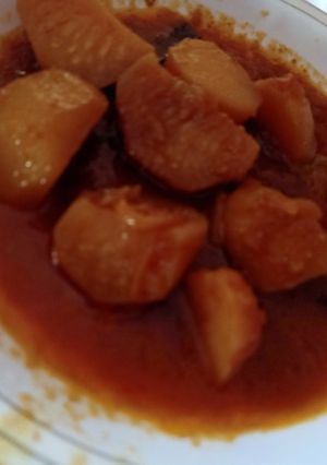 A picture of Aaloo tinde ka salan.