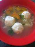 Sop Sayur dan Baso Kepiting