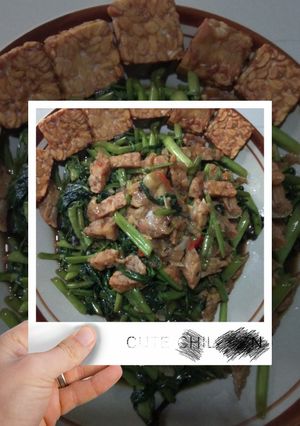 Foto resep Tumis kangkung dan tempe