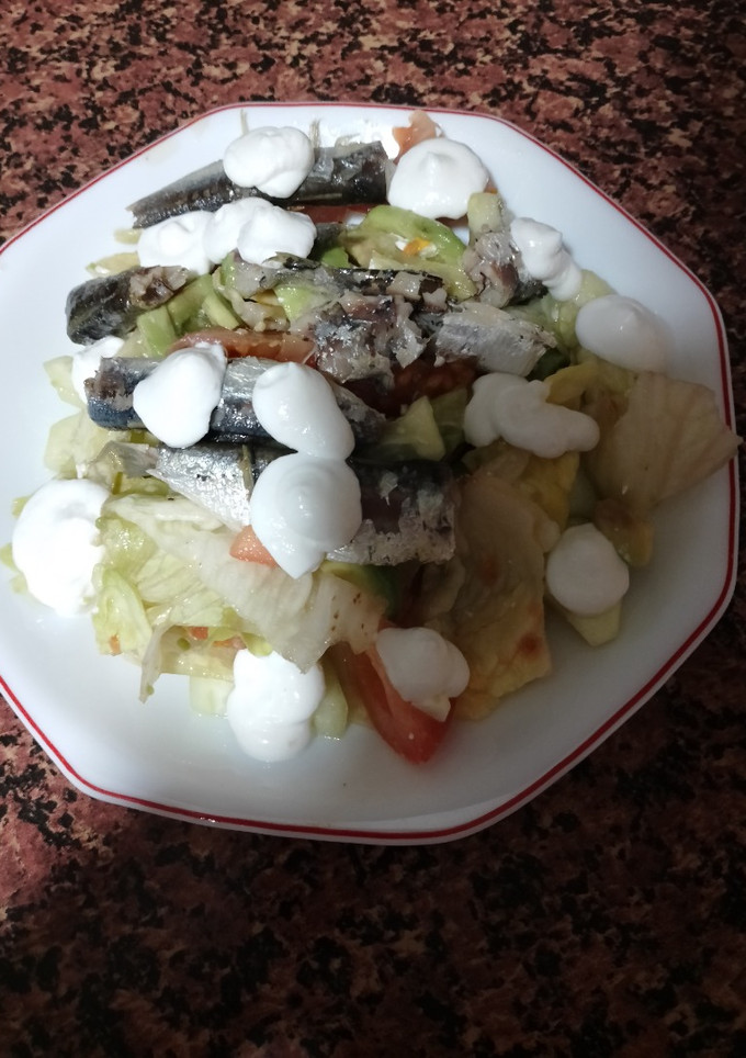 Una foto de Ensalada con Alioli