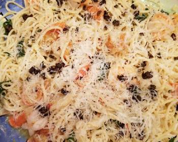 Ready to Serve Lemon spaghetti with shrimp and crabmeat Practical Delicious