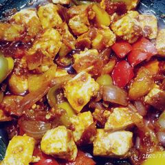 Chilli paneer A picture of Chilli paneer.