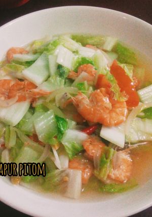 Foto resep Cah udang sawi putih