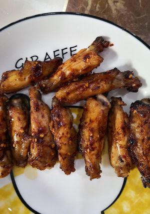 รูปของ ปีกไก่อบพริก ด้วยหม้อทอดไร้น้ำมัน