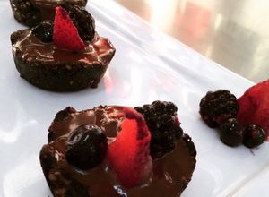 Una foto de Rawnies (brownies raw)