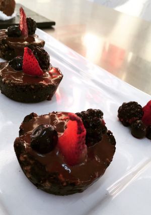 Una foto de Rawnies (brownies raw)