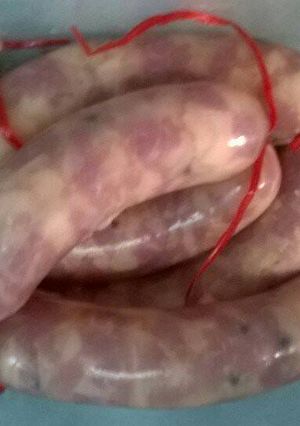 Hình của món Lạp xưởng tự làm.