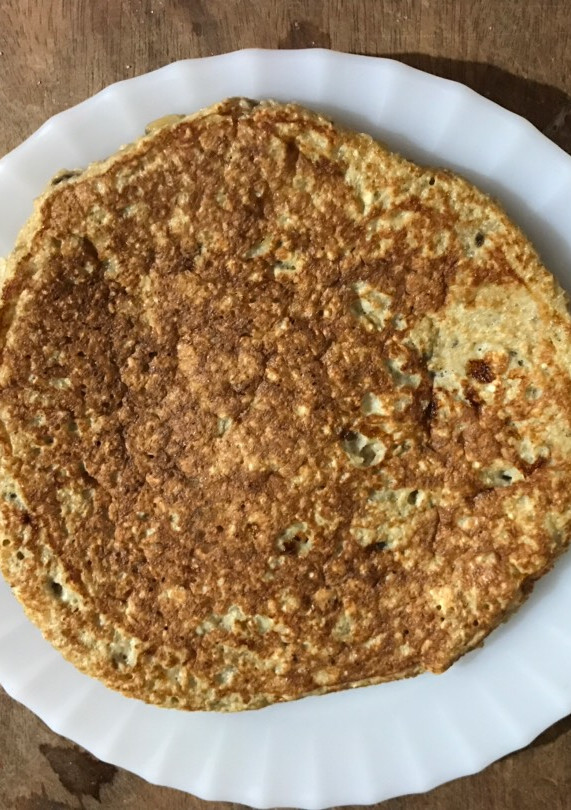 Una foto de Tortilla de avena y banana