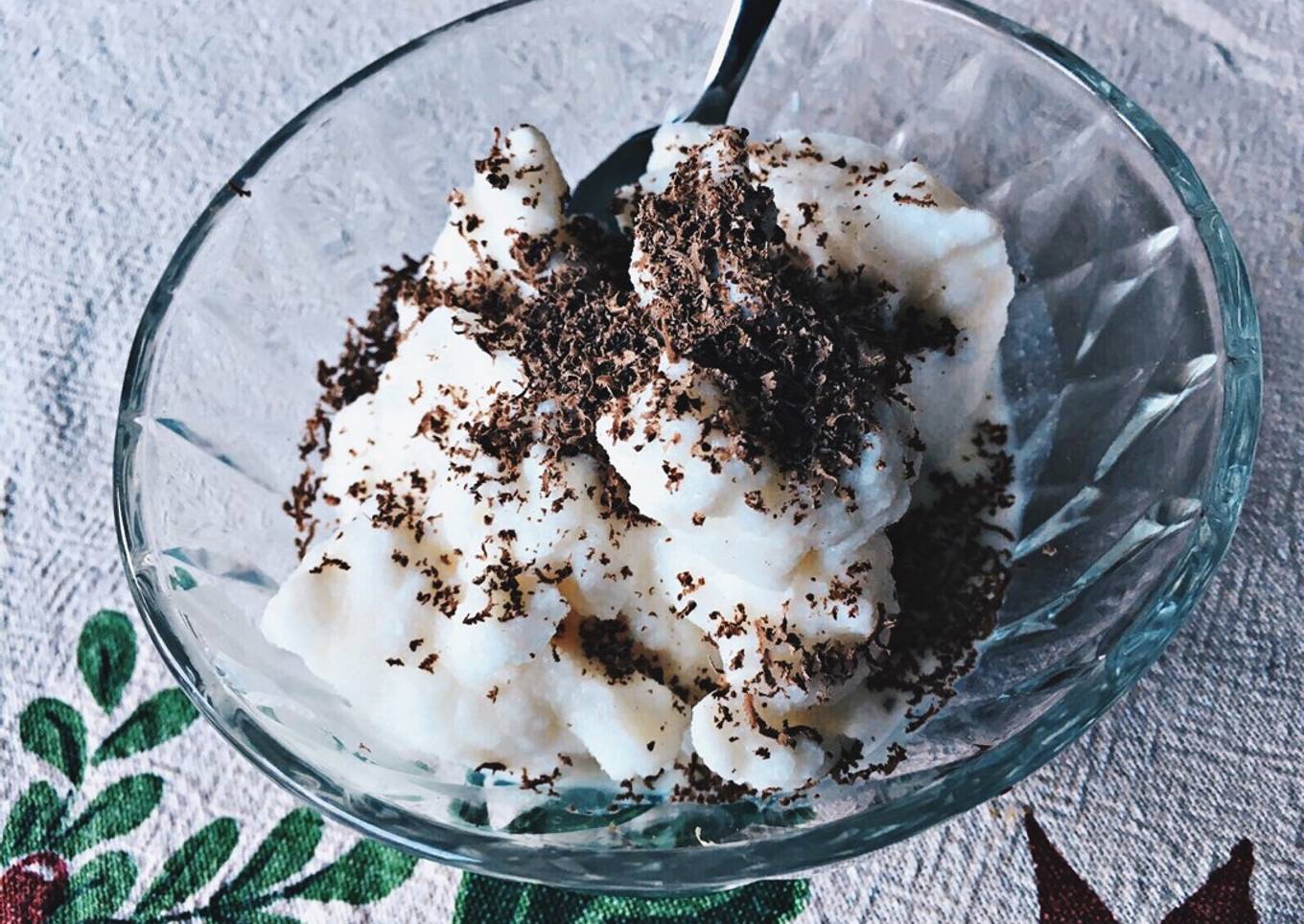 Helado chocolate blanco casero🍦