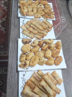 عکسی از دستور بورک و پیراشکی گوشت