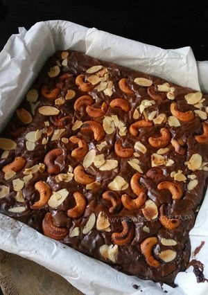 Foto resep Chewy Brownies with Shinny Crust