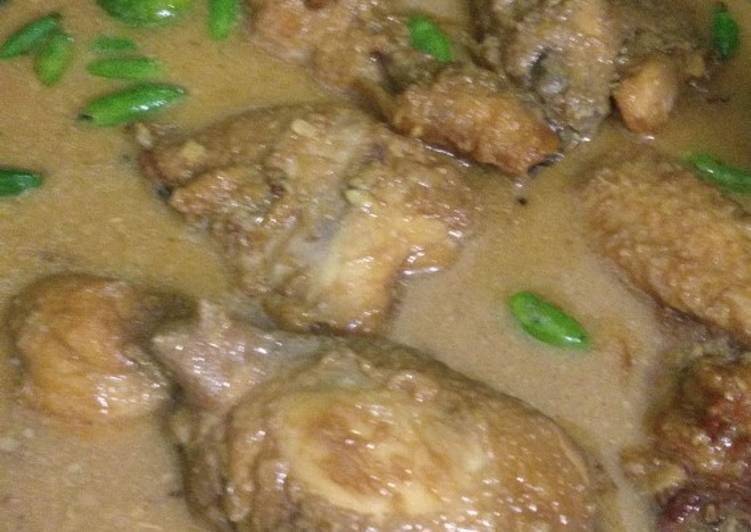 Resep Ayam panggang kuah santan yang enak