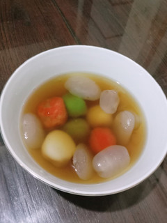 Foto resep Wedang ronde pelangi