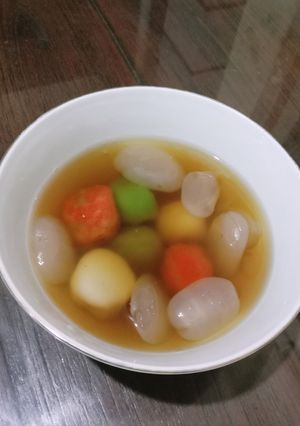 Foto resep Wedang ronde pelangi
