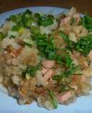 Овощное рагу с сосисками