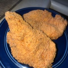 A picture of Crispy southern fried chicken breasts.