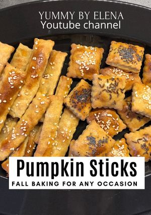 A picture of Crunchy Hokkaido pumpkin sticks.