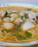 Bún Thái mực cá viên