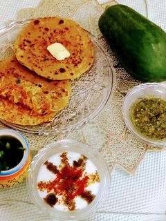 पपीते का पराठा (Papite ka paratha recipe in Hindi) रेसिपी मुख्य फोटो