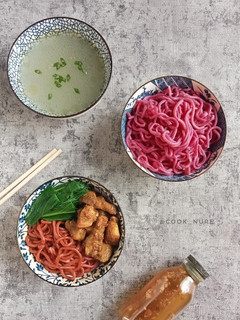 Foto resep Mie Gluten Free Buah Naga