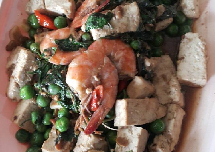 Tahu lencak tauco Udang